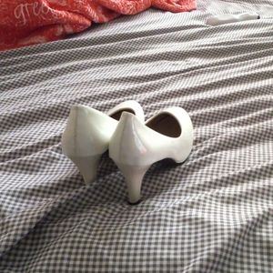 White heels  size 7